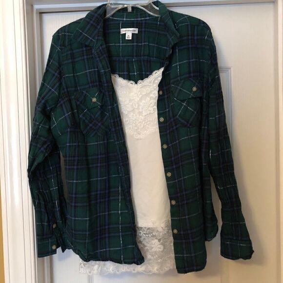 Croft & Barrow Button plaid shirt, xl - Picture 5 of 9